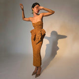 Sweetheart Boneless Corset and Pencil Skirt